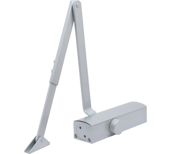 Изображение товара Дверной доводчик БУЛАТ PROFI ДД 802/3 А-S 40-90 кг, серебро, морозостойкий 15008