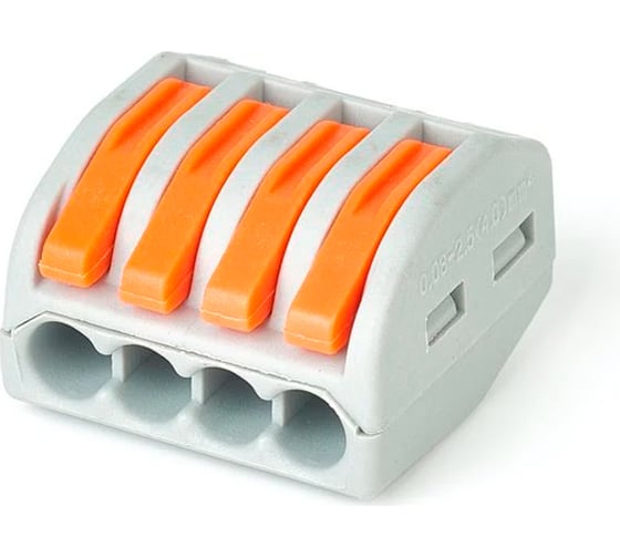 Изображение товара Соединительная клемма HLT СК-414 0.1-2.5, 4.0мм², 5 штук/упаковка 081-19-013