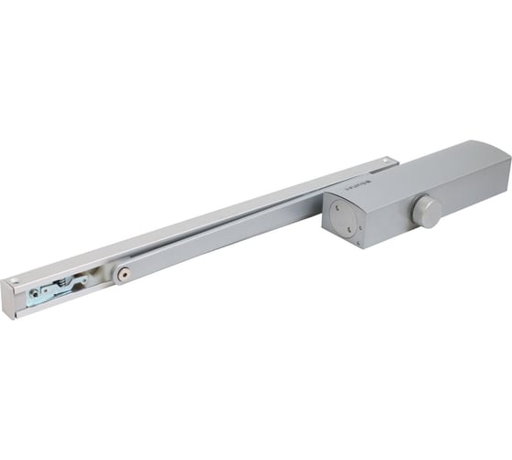 Изображение товара Дверной доводчик БУЛАТ PROFI ДД 802/5 BH-S 25-120 кг, серебро, со скользящей тягой, морозостойкий 15648