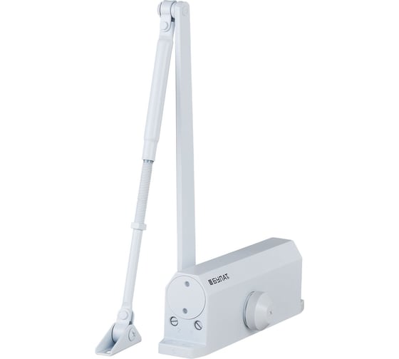 Изображение товара Дверной доводчик БУЛАТ ARCTIC ДД 504/5 A-W 80-150 кг, белый, морозостойкий 15377