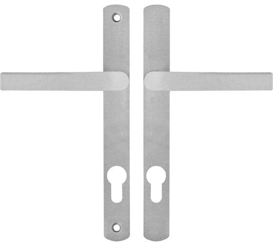 Изображение товара Комплект ручек БУЛАТ узкопроф., РФ 85.25.01.9006 УРАЛ-М серая, м/о 85 мм, "под пальчики" 15999