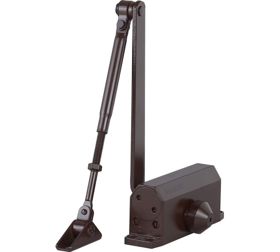 Изображение товара Дверной доводчик БУЛАТ ARCTIC ДД 501/3 A-C 25-85 кг, коричневый, морозостойкий 15366