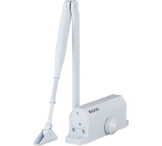 Изображение товара Дверной доводчик БУЛАТ ARCTIC ДД 502/4 A-W 60-120 кг, белый, морозостойкий 15369