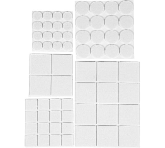 Изображение товара Защитные протекторы Vortex из фетра в ассортименте 20 мм 30 мм 24х24 мм 46х46 мм 26000