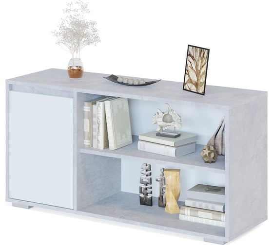 Изображение товара Тумба СОКОЛ Т-2 бетон/белый 00-00013621