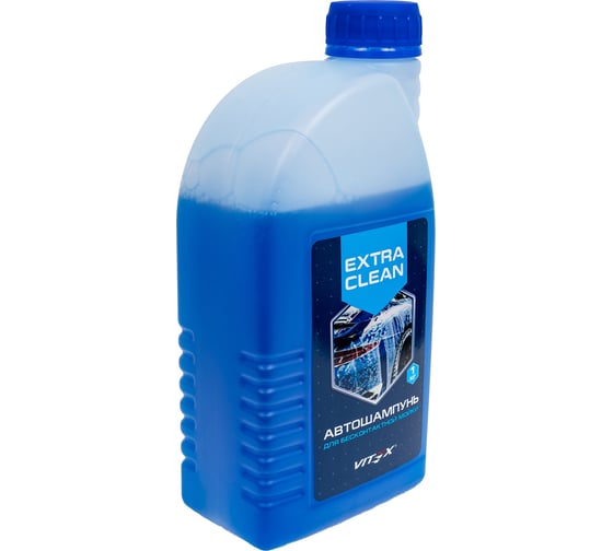 Изображение товара Автошампунь для бесконтактной мойки Extra Clean синий, шампунь концентрат 1кг VITEX v903901