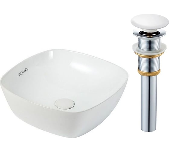 Изображение товара Умывальник мебельный Runo Bella 41x41 (квадратная) 00-00001991