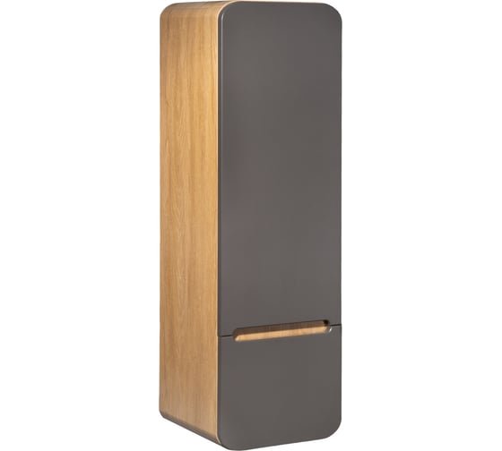 Изображение товара Шкаф-колонна Runo Ницца 35 дуб натуральный графит правый 00-00002129