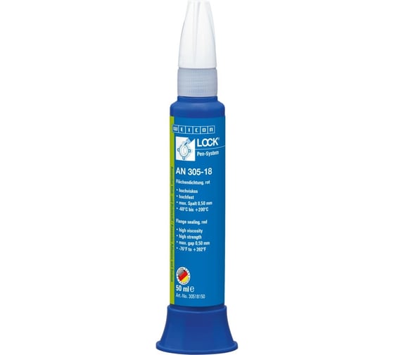 Изображение товара Однокомпонентный клей-герметик Weicon AN 305-18 красный 50 мл wcn30518150
