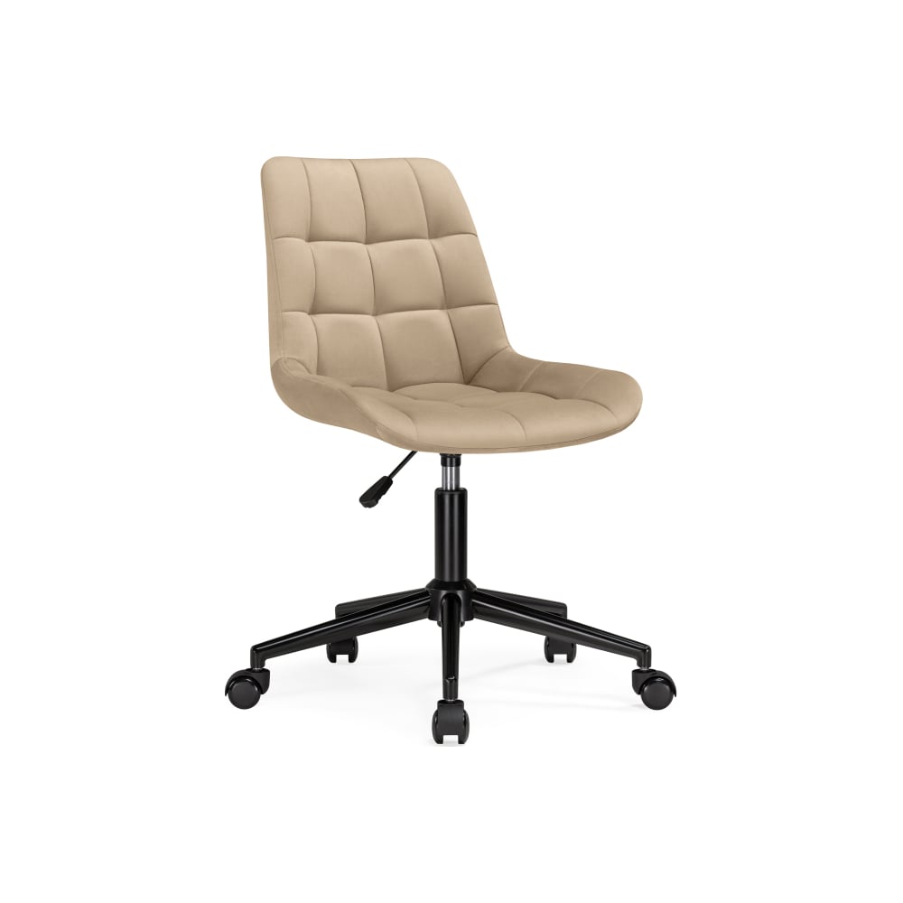 Изображение товара Woodville Честер: кресло компьютерное бежевое велюр, 100 кг, сборка