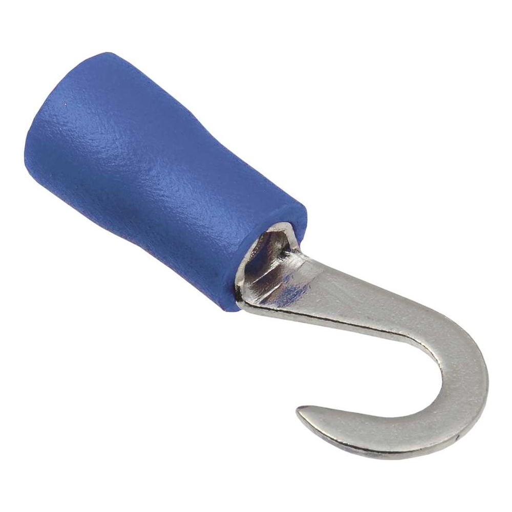 Изображение товара Наконечник IEK ник 2-4 крюк 1,5-2,5мм 100шт кольцевой латунь ПВХ