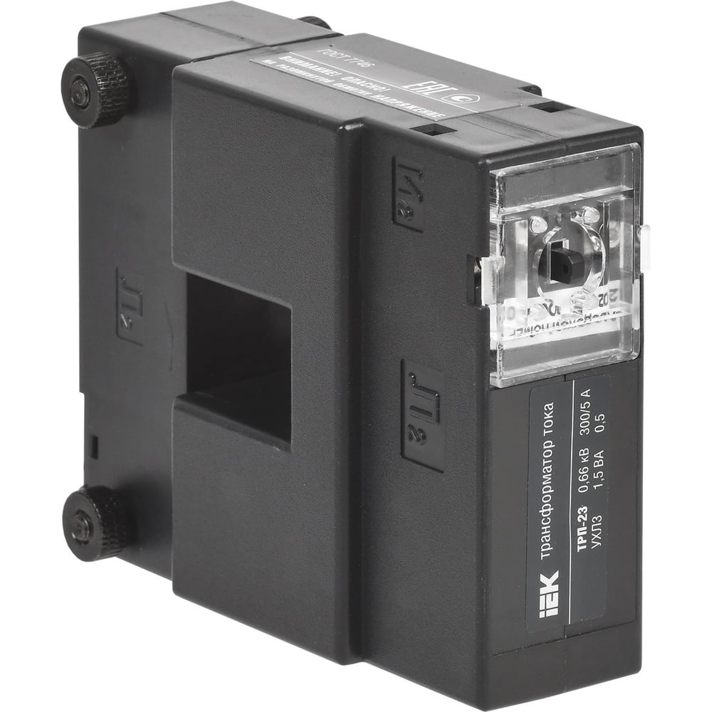 Изображение товара Трансформатор тока IEK ТРП-23 300/5 с высокой точностью 0,5