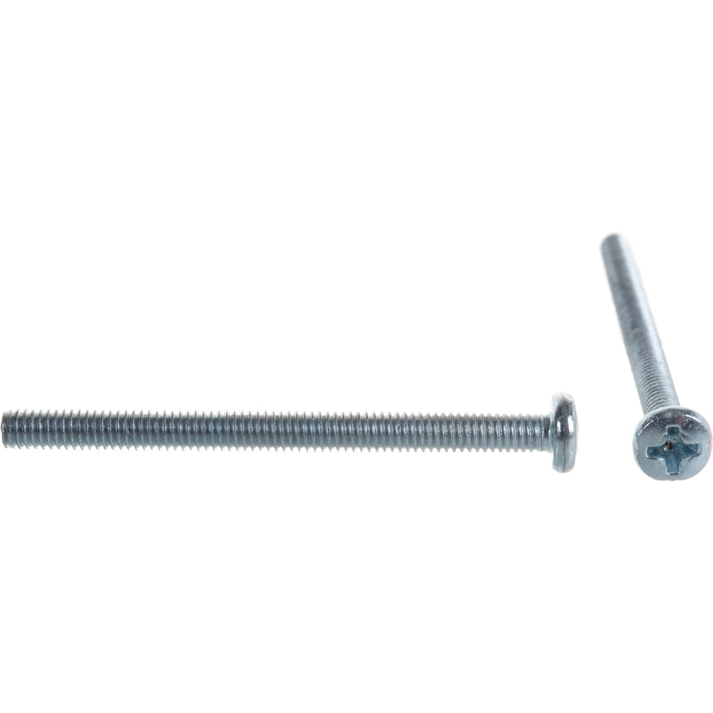 Изображение товара Оцинкованный винт с полукруглой головкой М4x50 DIN 7985 7 шт