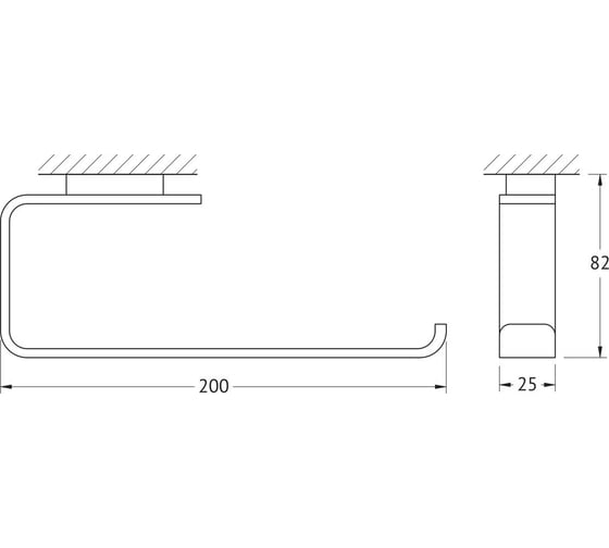 Изображение товара Держатель полотенца Artwelle Regen хром 8313