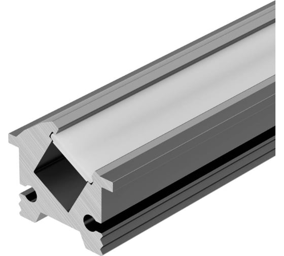 Изображение товара Профиль Arlight SL-BEVEL-H12-F13-2000 ANOD IRON GREY 2м 045329