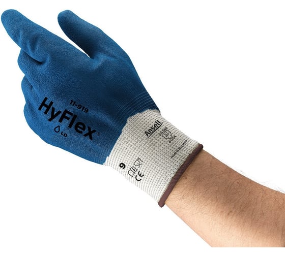 Изображение товара Перчатки от механических повреждений Ansell HyFlex 11-919, размер 9 11-919-9