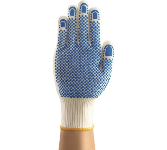 Изображение товара Перчатки от механических повреждений Ansell из поликоттона с нанесенными точками ПВХ 76-301, размер 7 76-301-7