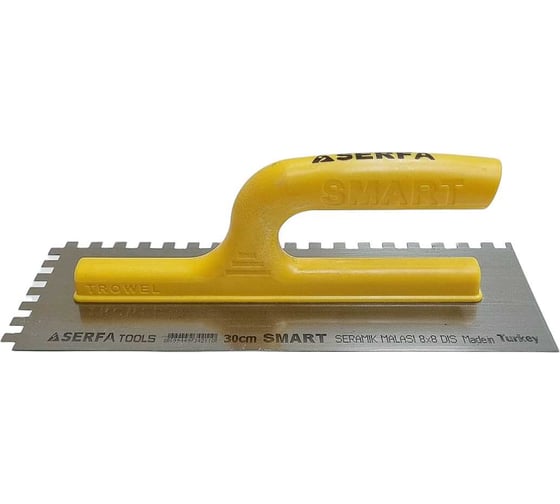 Изображение товара Гладилка Serfa зубчатая с пластмассовой ручкой 30 см 8x8 smart 211