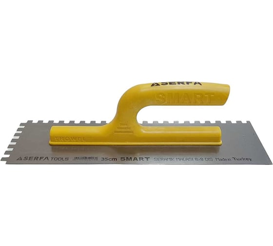 Изображение товара Гладилка Serfa зубчатая с пластмассовой ручкой 35 см 8x8 smart 213