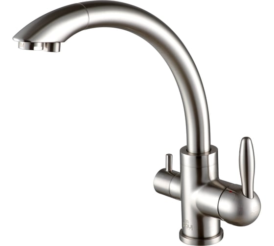 Изображение товара Смеситель для кухни Paulmark ESSEN, брашированная сталь,  Es213001-BS