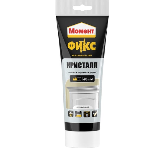 Изображение товара Монтажный клей Момент Кристалл 185 г Б0047947 2574393