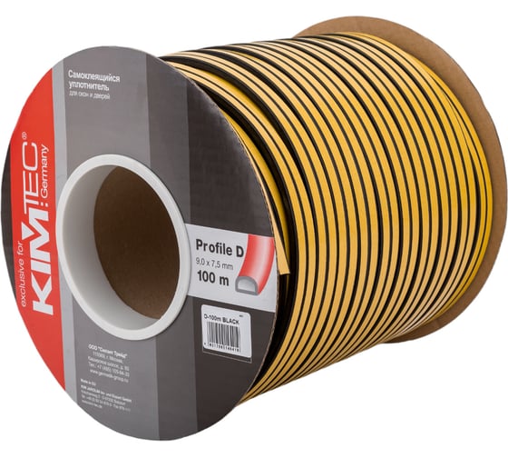 Изображение товара Уплотнитель KIM TEC D-100 коричневый 8х9 мм 11590139