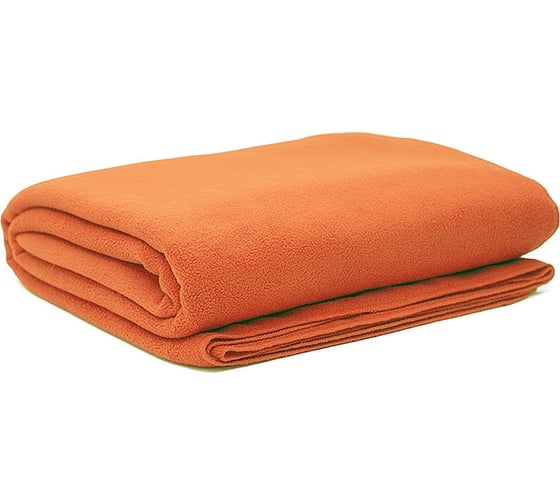 Изображение товара Плед ООО Комус флис, 220 г/м2, 130x150 см, оранжевый 1064606