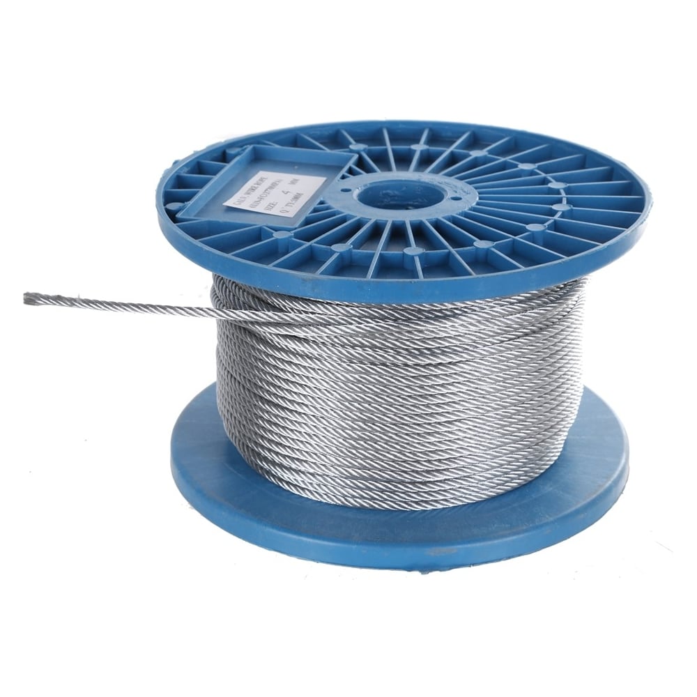 Изображение товара Стальной трос Промрукав DIN 3055 3 мм 200 м гальваническое покрытие