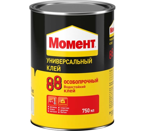 Изображение товара Универсальный особопрочный клей МОМЕНТ 88 750 мл 1777022