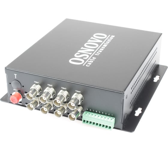 Изображение товара Оптический передатчик 8 каналов видео OSNOVO TA-H82-15F HDCVI/HDTVI/AHD/CVBS и 1 двунаправленного канала управления (RS485/полудуплекс) по одномодовому оптоволокну до 20км. sct1428