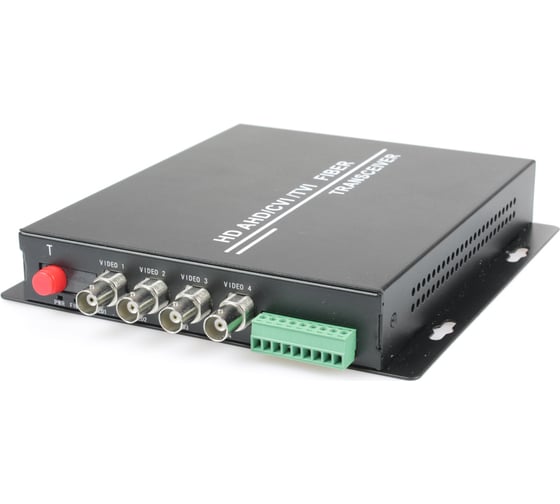 Изображение товара Оптический передатчик 4 каналов видео OSNOVO TA-H42-15F HDCVI/HDTVI/AHD/CVBS и 1 двунаправленного канала управления (RS485/полудуплекс) по одномодовому оптоволокну до 20км. sct1426