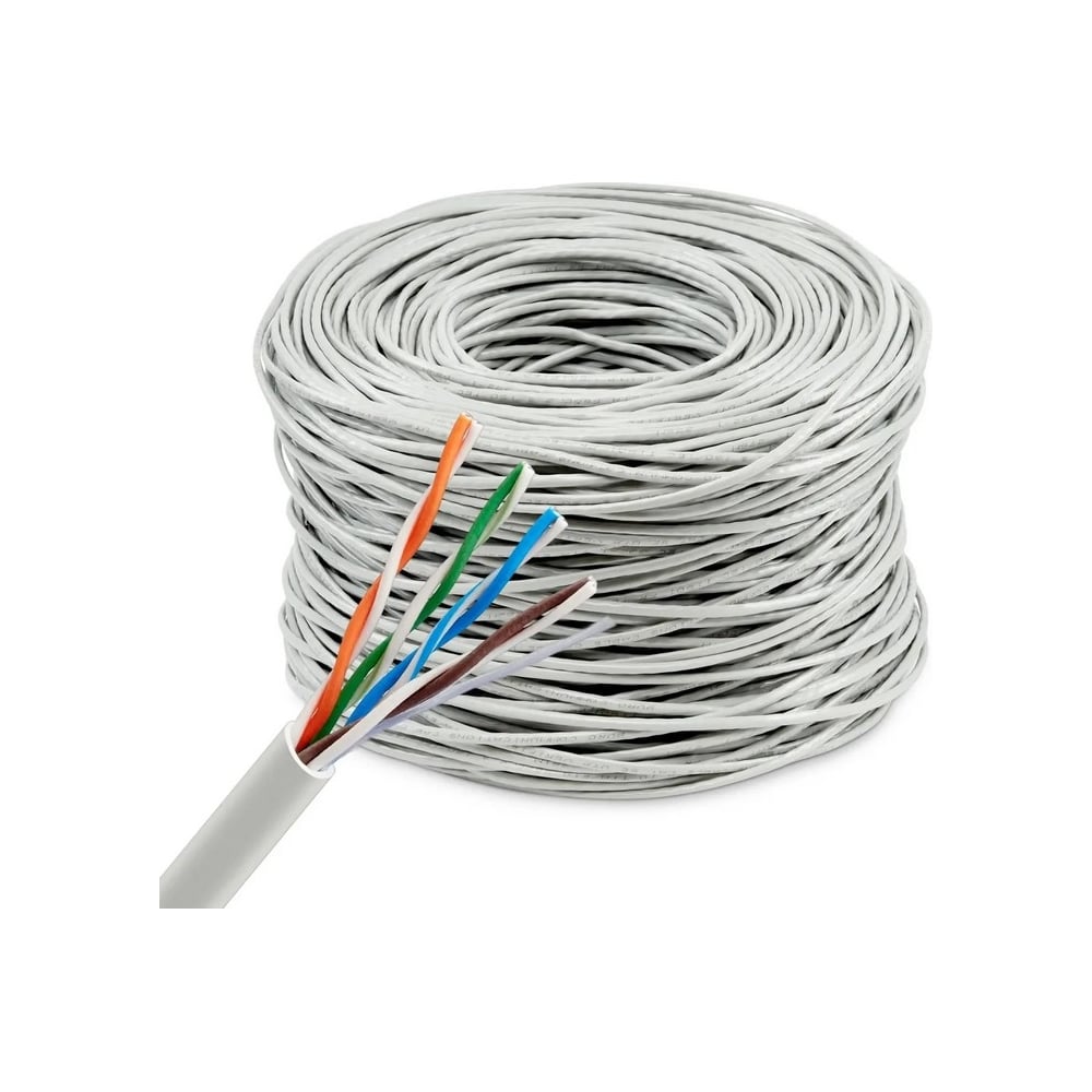 Изображение товара Кабель сетевой BURO BU-CCA-045 UTP 5e 305м серый