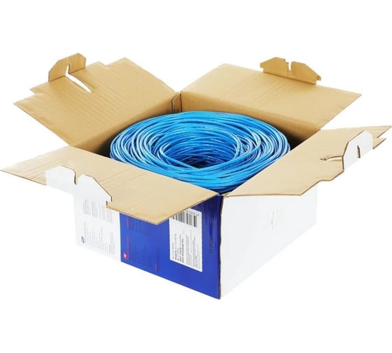 Изображение товара Кабель сетевой BURO BU-CCA-050-BL UTP 4 пары cat5E solid 0.50мм CCA 305м синий 1779838