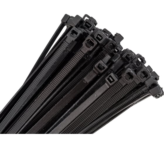 Изображение товара Нейлоновая стяжка Rucelf 5x400 мм черные 100 шт. СТБ-5x400-Ч 00-00006812