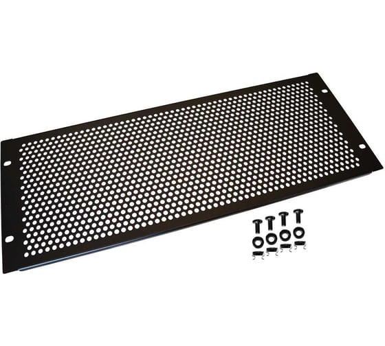 Изображение товара Вентиляционная фальш-панель LANMASTER 19" 4U, черная LAN-DC-VNP-4U