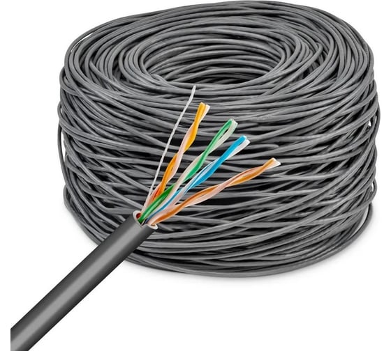 Изображение товара Кабель сетевой BURO BU-COP-040 UTP 4 пары cat5E solid 0.40мм Cu 305м серый 1505244