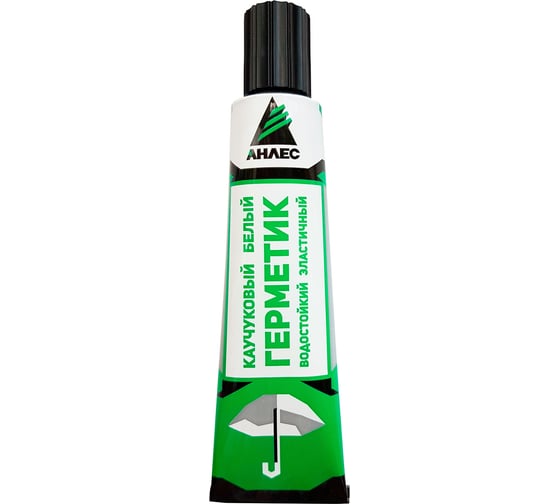 Изображение товара Каучуковый герметик Анлес 40 мл белый 70251