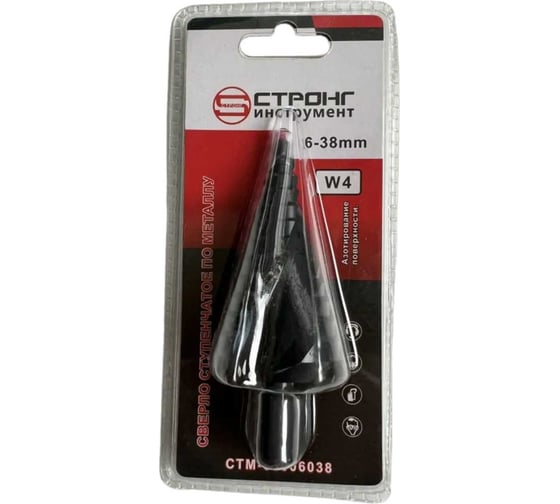 Изображение товара Сверло ступенчатое стм-530 6-38 мм Strong стм-53006038