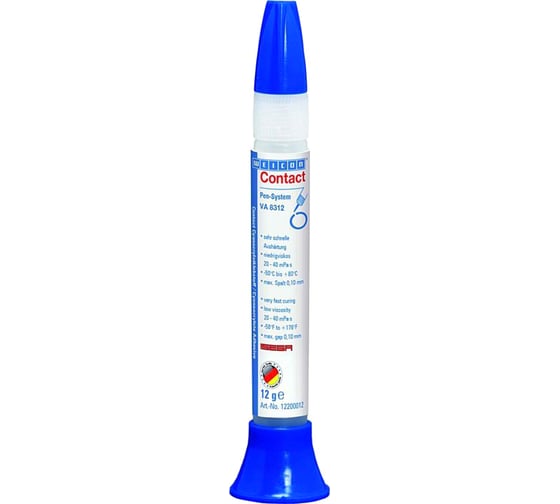 Изображение товара Цианоакрилатный клей Weicon Contact VA 8312 12 г wcn12200012