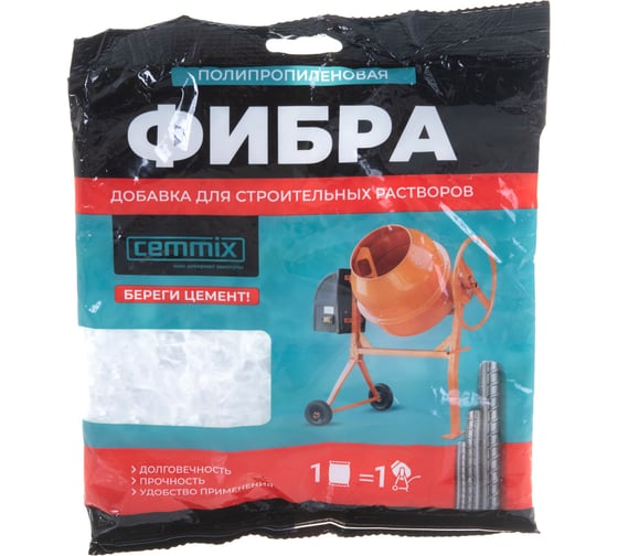 Изображение товара Полипропиленовое армирующее фиброволокно Cemmix Cemfibra 150 г 206777