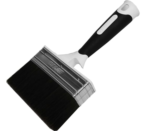 Изображение товара Кисть DECOR для подготовительных работ 125x35мм черная щетина 2к ручка 840-135 11613184