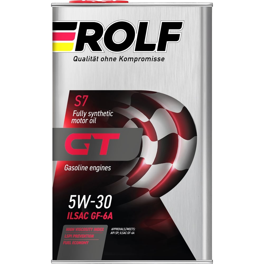 Изображение товара Моторное масло Rolf GT 5W-30 синтетика для легковых автомобилей Изображение товара Моторное масло Rolf GT 5W-30 синтетика для легковых автомобилей