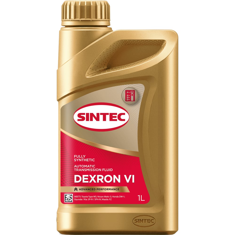 Изображение товара Трансмиссионное масло Sintec ATF DEXRON VI 1 л синтетика для АКПП