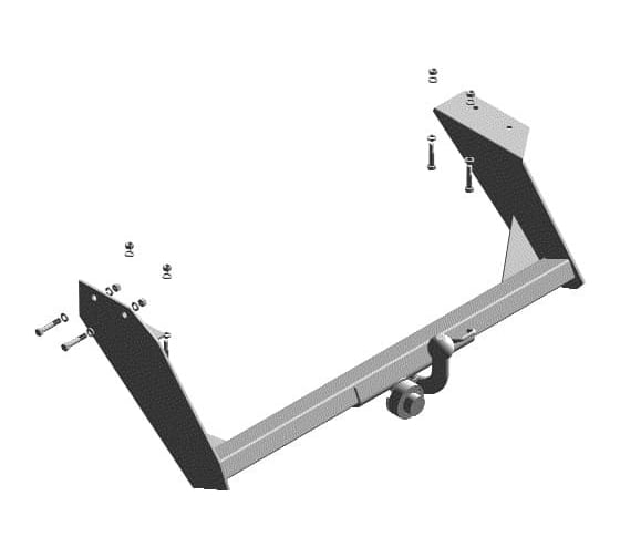 Изображение товара Фаркоп Трейлер для УАЗ только до 2014, 3741, 37411, 3962, 3909, только до 2009, 39621, 452 тип шара H 2206