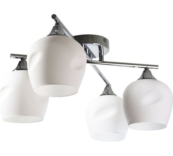 Изображение товара Светильник потолочный ЭЛЕТЕХ 21271-7/4 хром Плафон 8313 НПБ 01-4x60-126 Е27 [ИМ] 1005405263