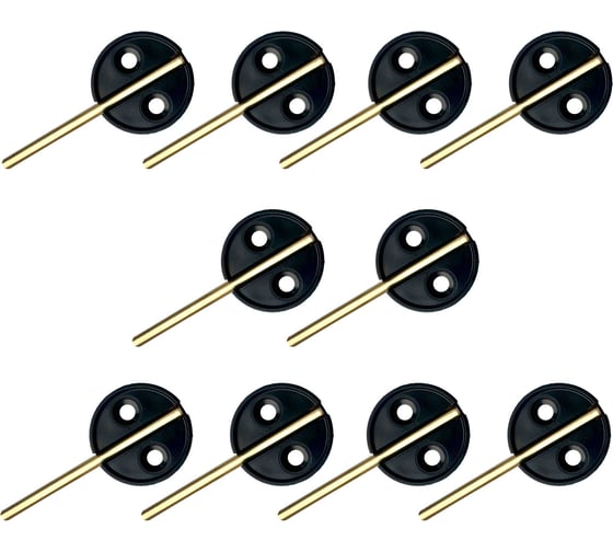 Изображение товара Опечатывающее устройство с откидным штоком ТПК Технологии Контроля пластик, цвет: черный, 10 шт. 24255