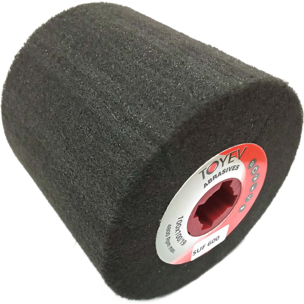 Изображение товара Нетканый шлифовальный валик Toyev SBM 100x100x19мм для точной обработки поверхностей