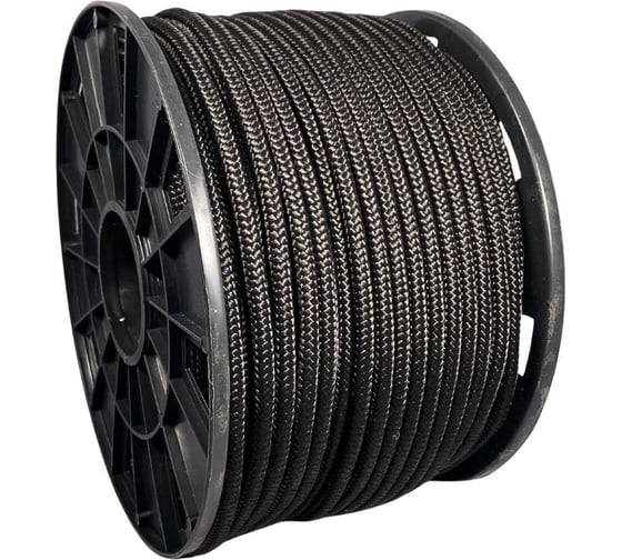 Изображение товара Шнур плетеный полипропиленовый ООО Оптхозторг 8 мм 100 м черный 05881003