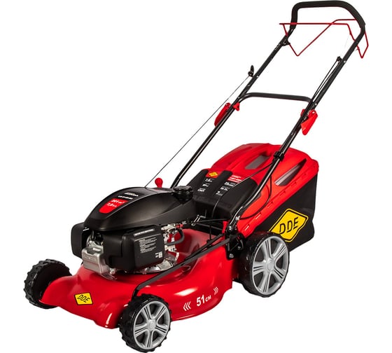 Изображение товара Бензиновая самоходная газонокосилка DDE LM 51-60 DH Honda 7,0 л.с., ширина 51 см, высота 25-75 мм, сбор-к 60 л, 915-021