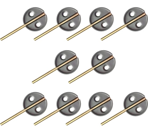 Изображение товара Опечатывающее устройство с откидным штоком ТПК Технологии Контроля пластик, цвет: серый, 10 шт. 24254